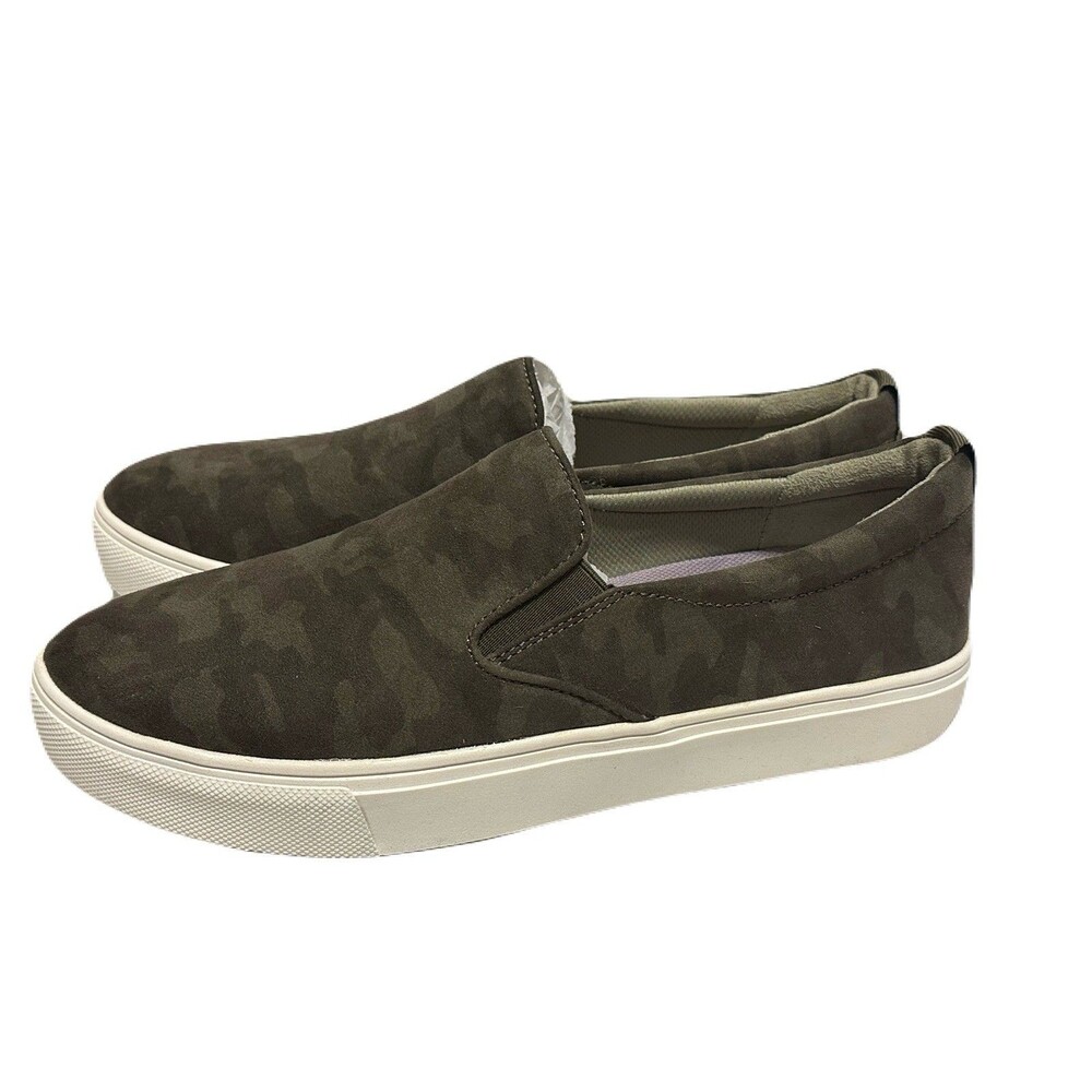NEW Dr Scholls Womens Size 10 No Bad Days Olive Green Camo Slip On Sneaker - Picture 5 of 10